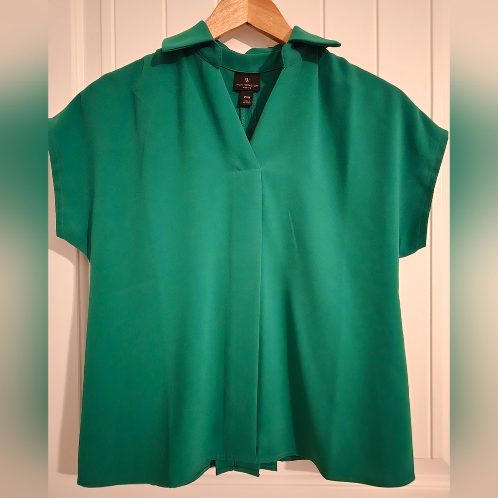 Worthington Green Blouse